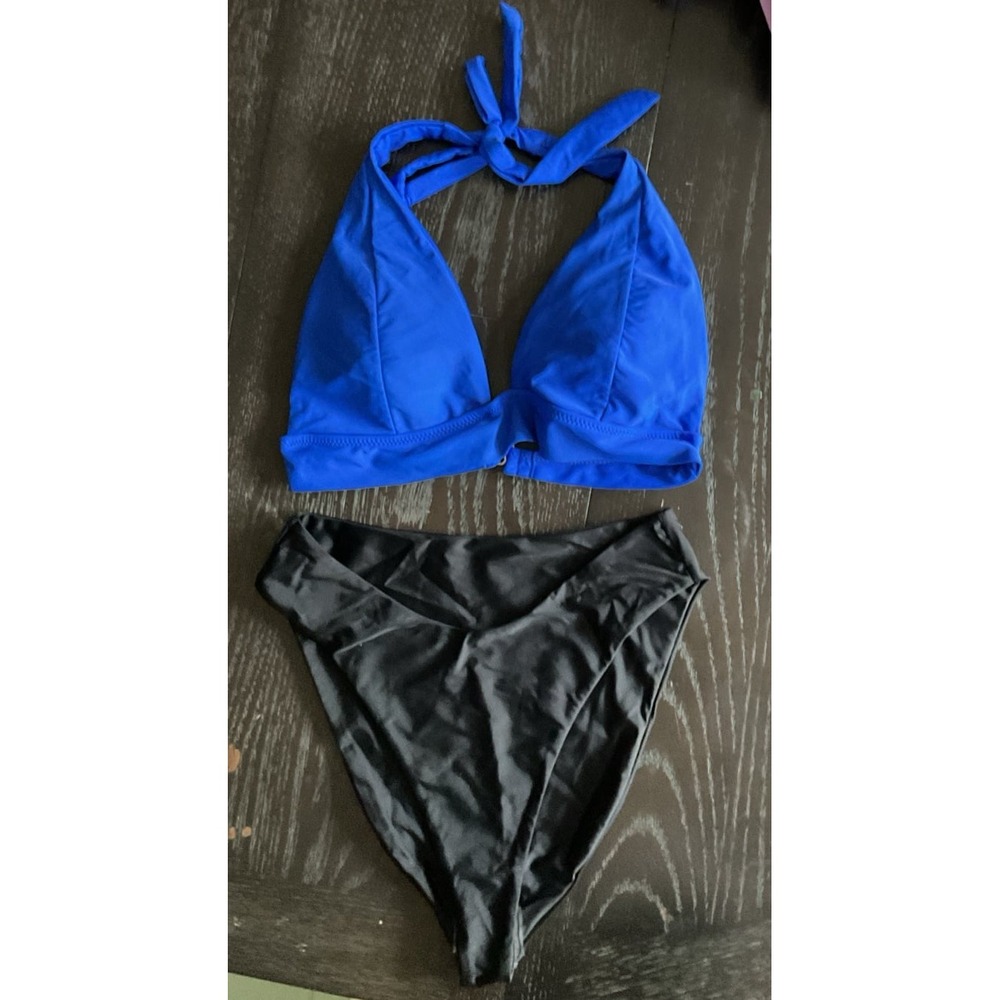 Blue and black‎ Bikini